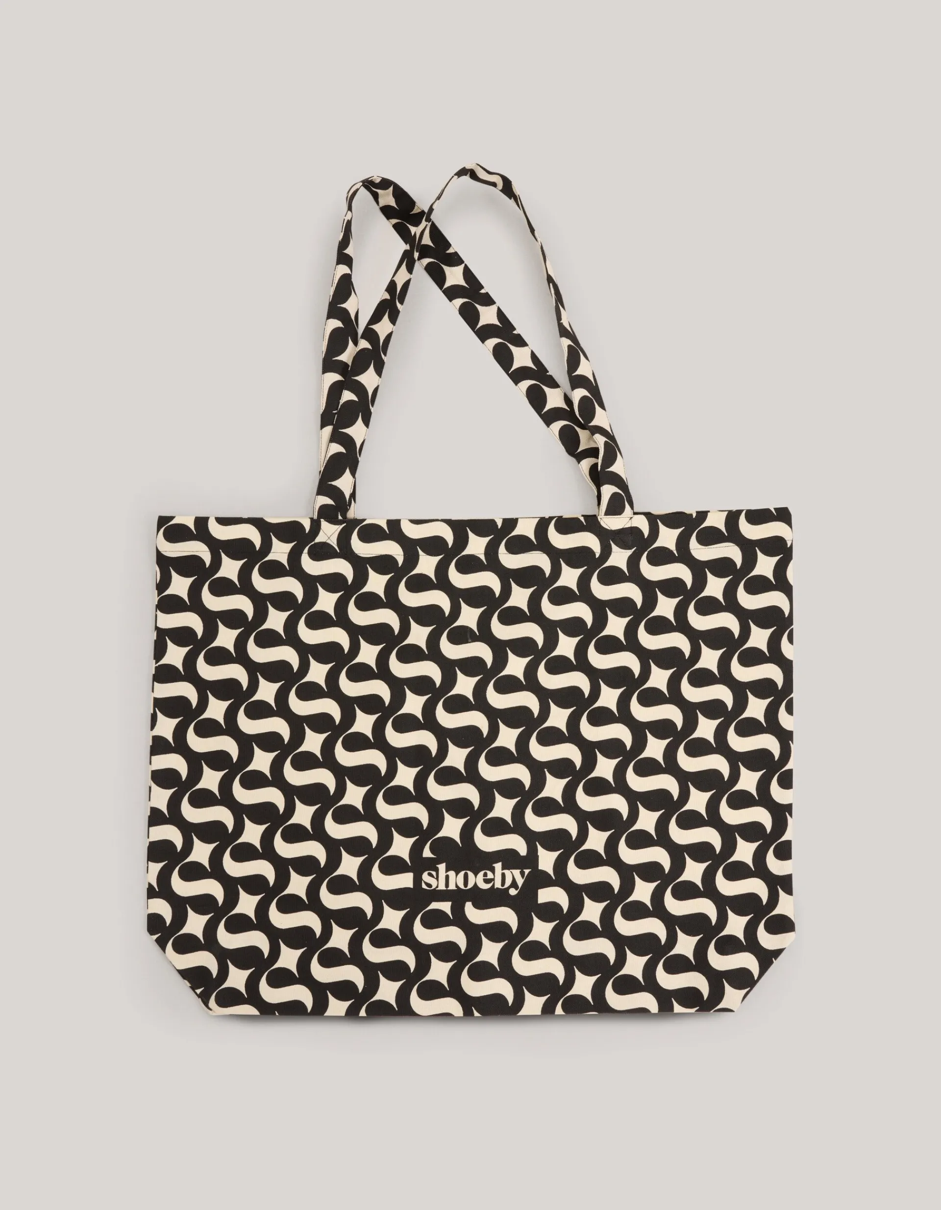 Shoeby Logo Shopper Zwart Groot<DAMES Tassen