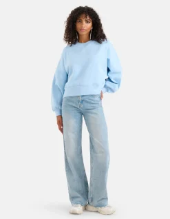 Shoeby Logo Sweater Lichtblauw<DAMES Truien En Sweaters