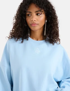 Shoeby Logo Sweater Lichtblauw<DAMES Truien En Sweaters