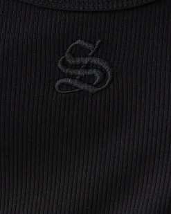 Shoeby Logo Tanktop Zwart<DAMES Tops
