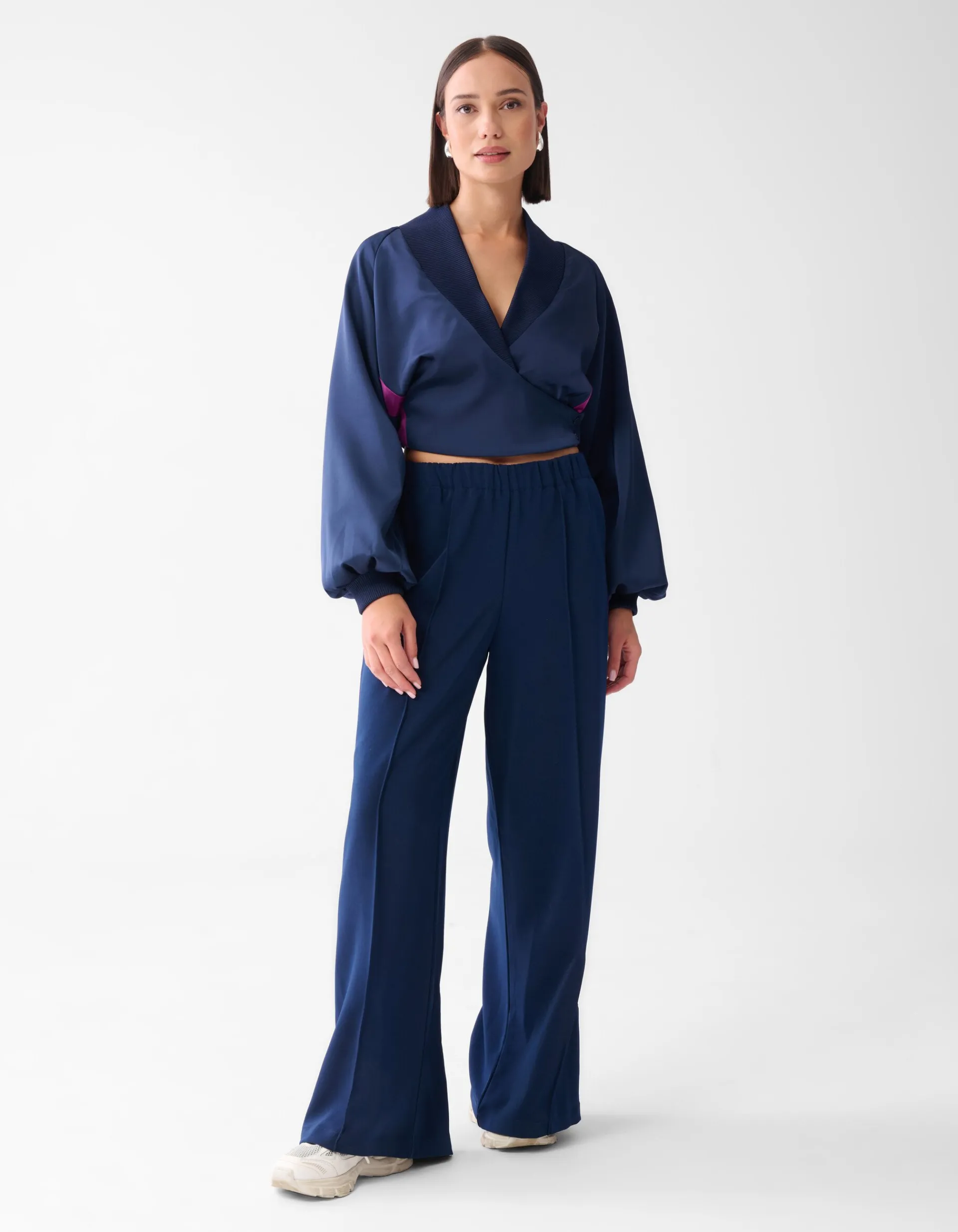 Shoeby Side Stripe Broek Donkerblauw<DAMES Broeken