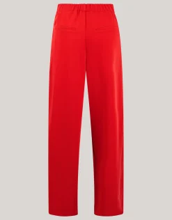 Shoeby Side Stripe Broek Rood<DAMES Broeken