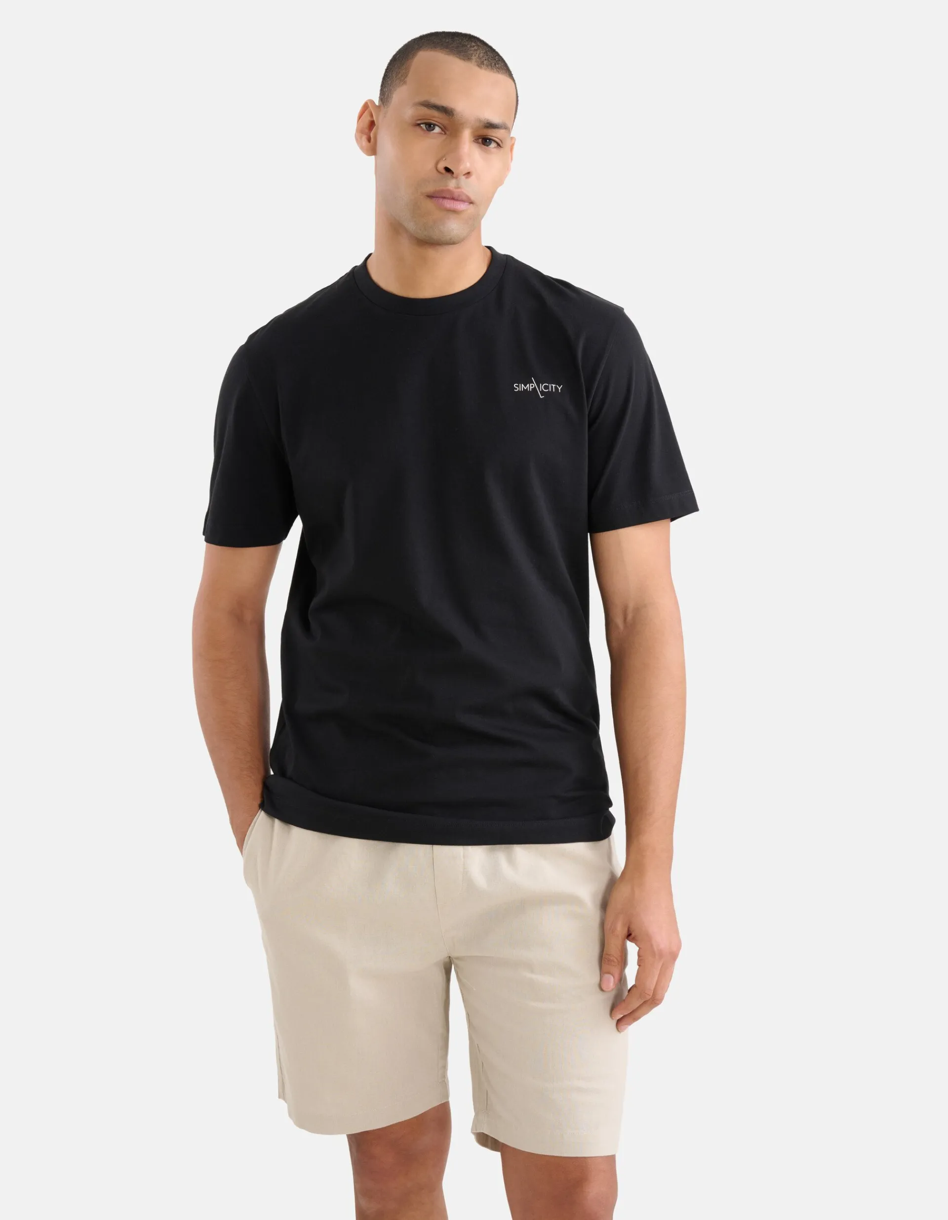 Shoeby Simplicity T-shirt Zwart<Heren T-Shirts En Polo's
