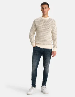Shoeby Skinny Fit Jeans Blauw/Grijs L34<Heren Jeans