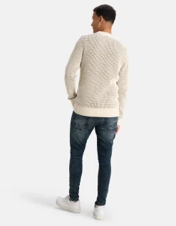 Shoeby Skinny Fit Jeans Blauw/Grijs L34<Heren Jeans