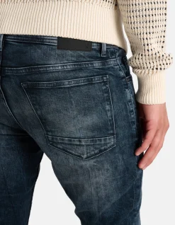 Shoeby Skinny Fit Jeans Blauw/Grijs L34<Heren Jeans
