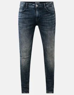 Shoeby Skinny Fit Jeans Blauw/Grijs L34<Heren Jeans