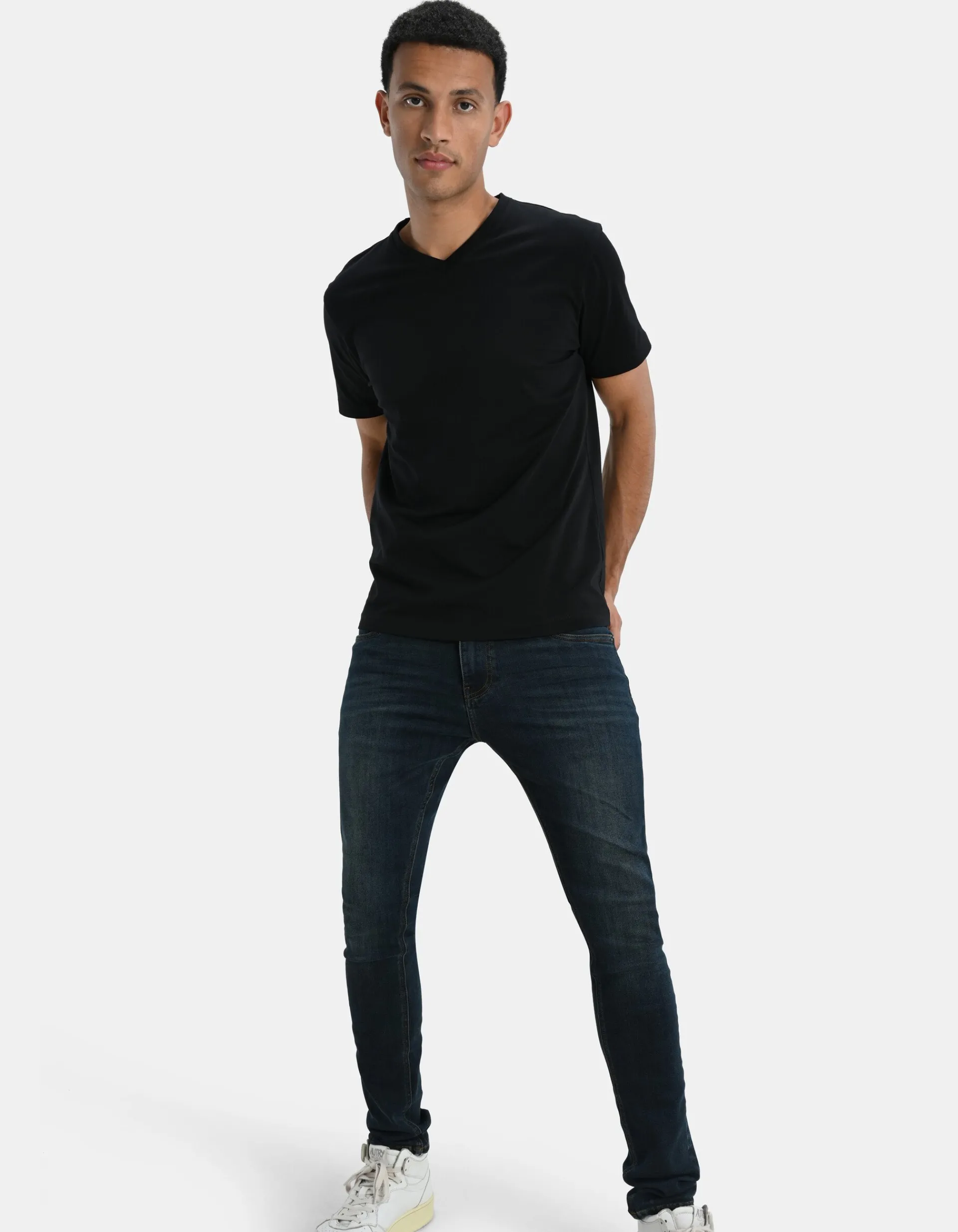 Shoeby Skinny Fit Jeans Donkerblauw L34<Heren Jeans