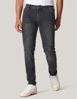 Shoeby Skinny Fit Jeans Zwart Washed L32<Heren Jeans