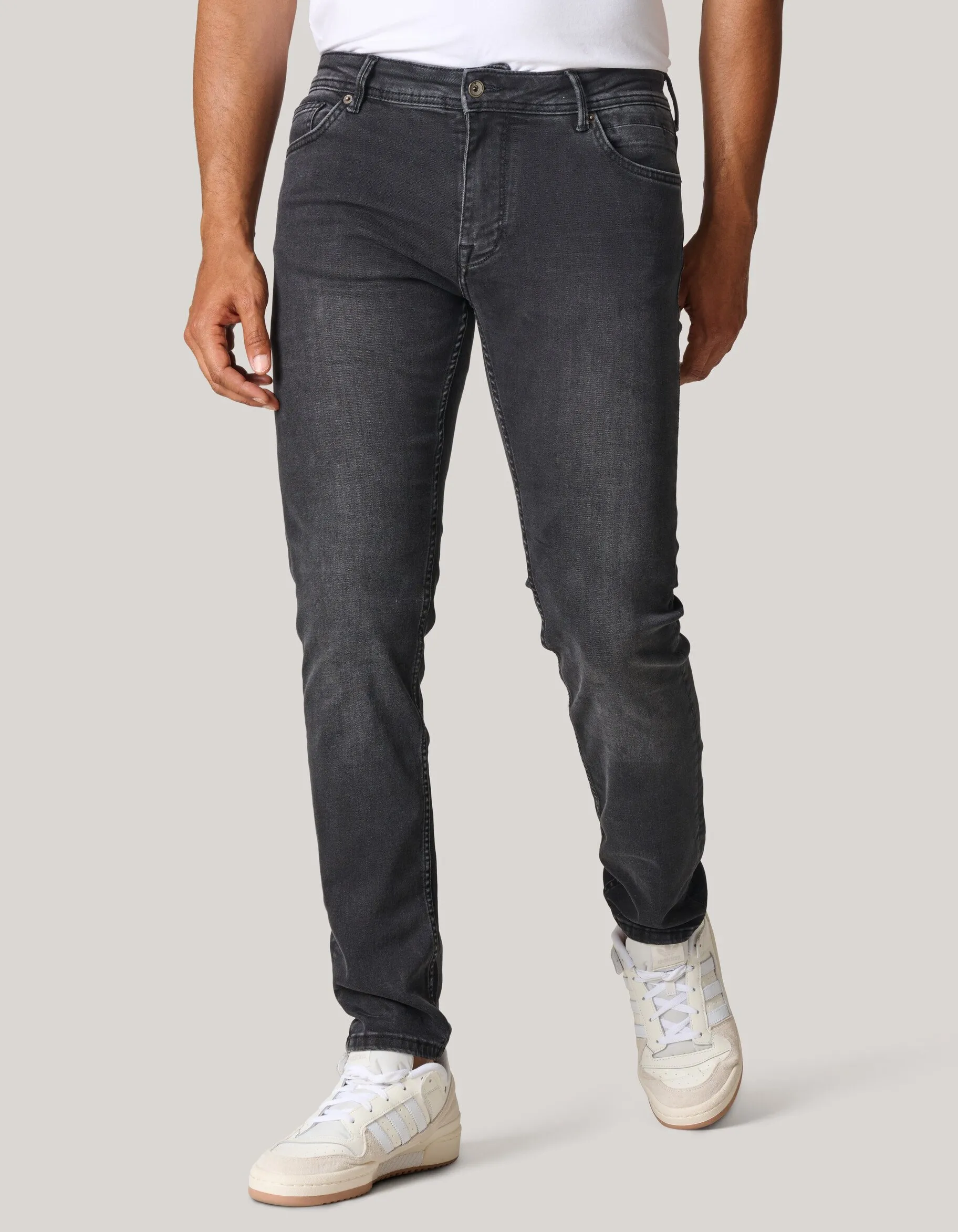 Shoeby Skinny Fit Jeans Zwart Washed L30<Heren Jeans