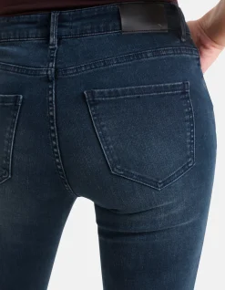 Shoeby Skinny Jeans Blauw/Zwart L28<DAMES Jeans