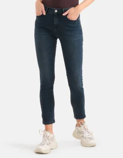 Shoeby Skinny Jeans Blauw/Zwart L28<DAMES Jeans