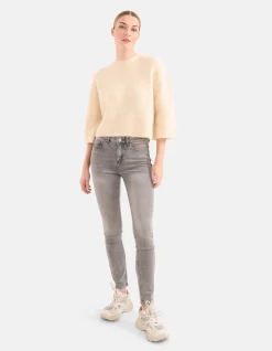 Shoeby Skinny Jeans Grijs L30<DAMES Jeans