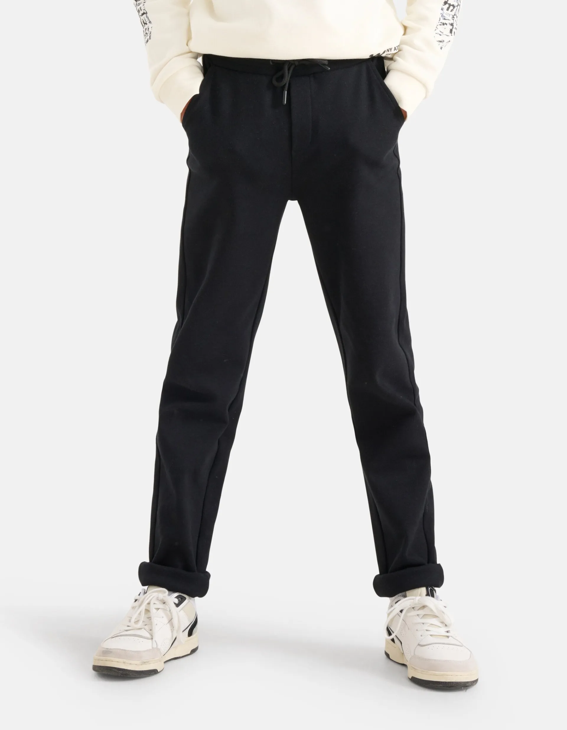Shoeby Slim Fit Broek Zwart< Broeken