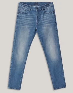 Shoeby Slim Fit Jeans Blauw/Grijs L32<Heren Jeans