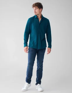 Shoeby Slim Fit Jeans Blauw/Zwart L32<Heren Jeans