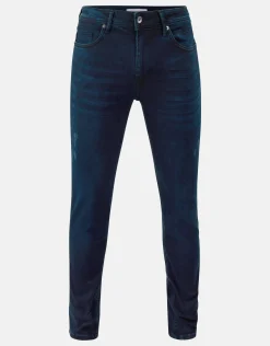 Shoeby Slim Fit Jeans Blauw/Zwart L34<Heren Jeans