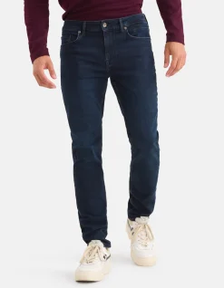 Shoeby Slim Fit Jeans Blauw/Zwart L34<Heren Jeans