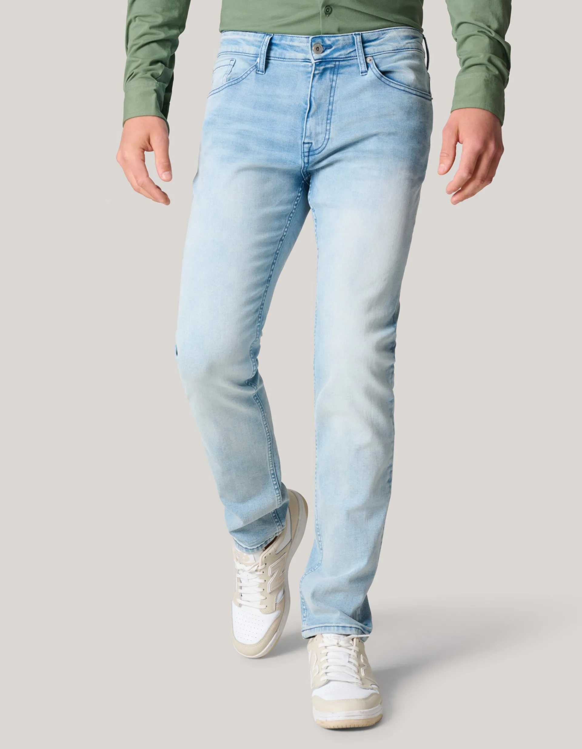 Shoeby Slim Fit Jeans Lichtblauw L32<Heren Jeans