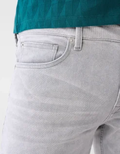 Shoeby Slim Fit Jeans Lichtgrijs L32<Heren Jeans