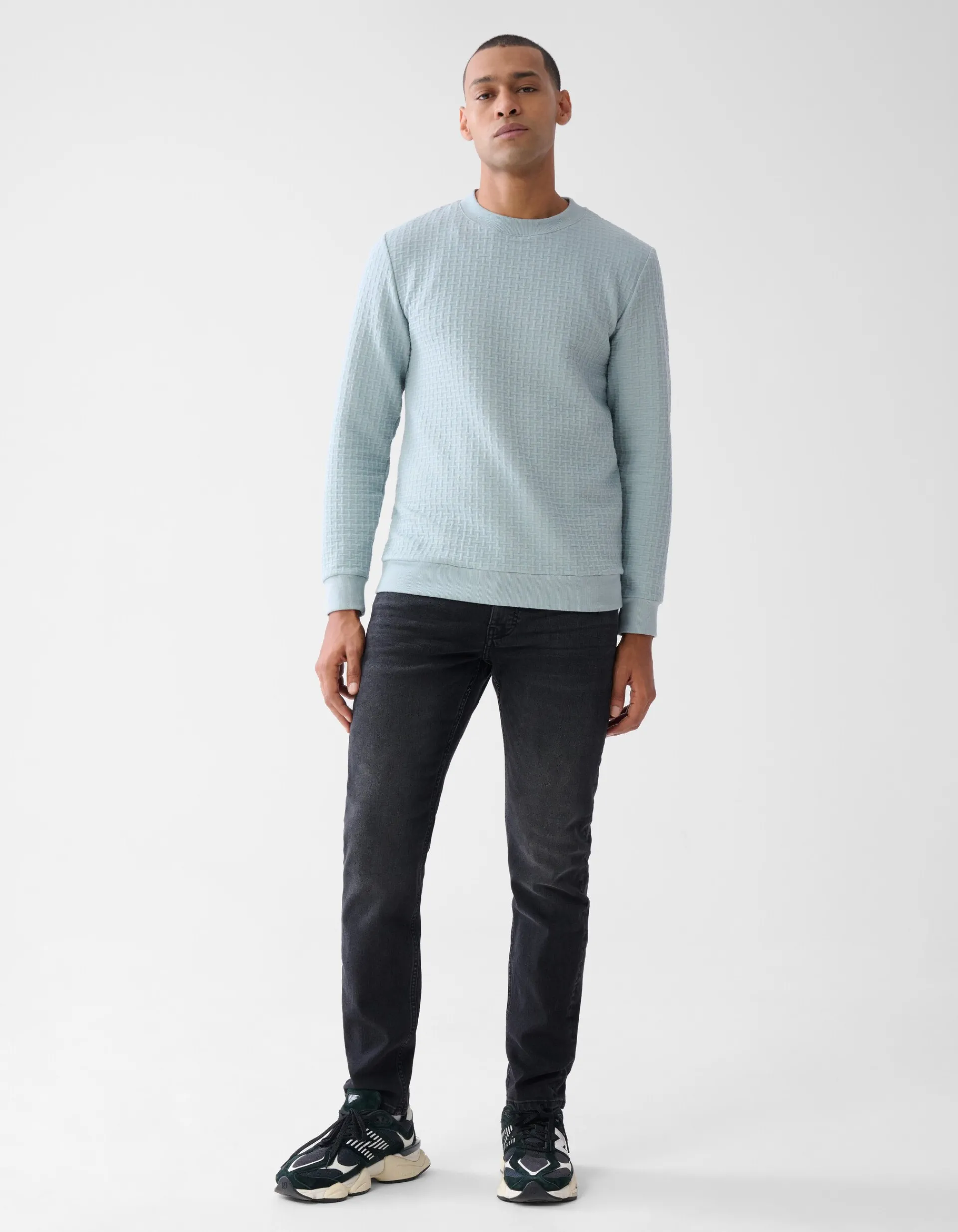 Shoeby Slim Fit Jeans Washed Black L32<Heren Jeans