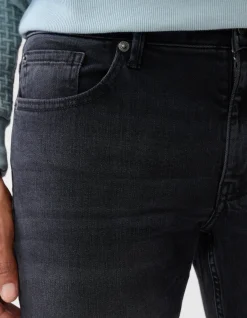 Shoeby Slim Fit Jeans Washed Black L32<Heren Jeans