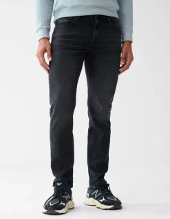Shoeby Slim Fit Jeans Washed Black L32<Heren Jeans