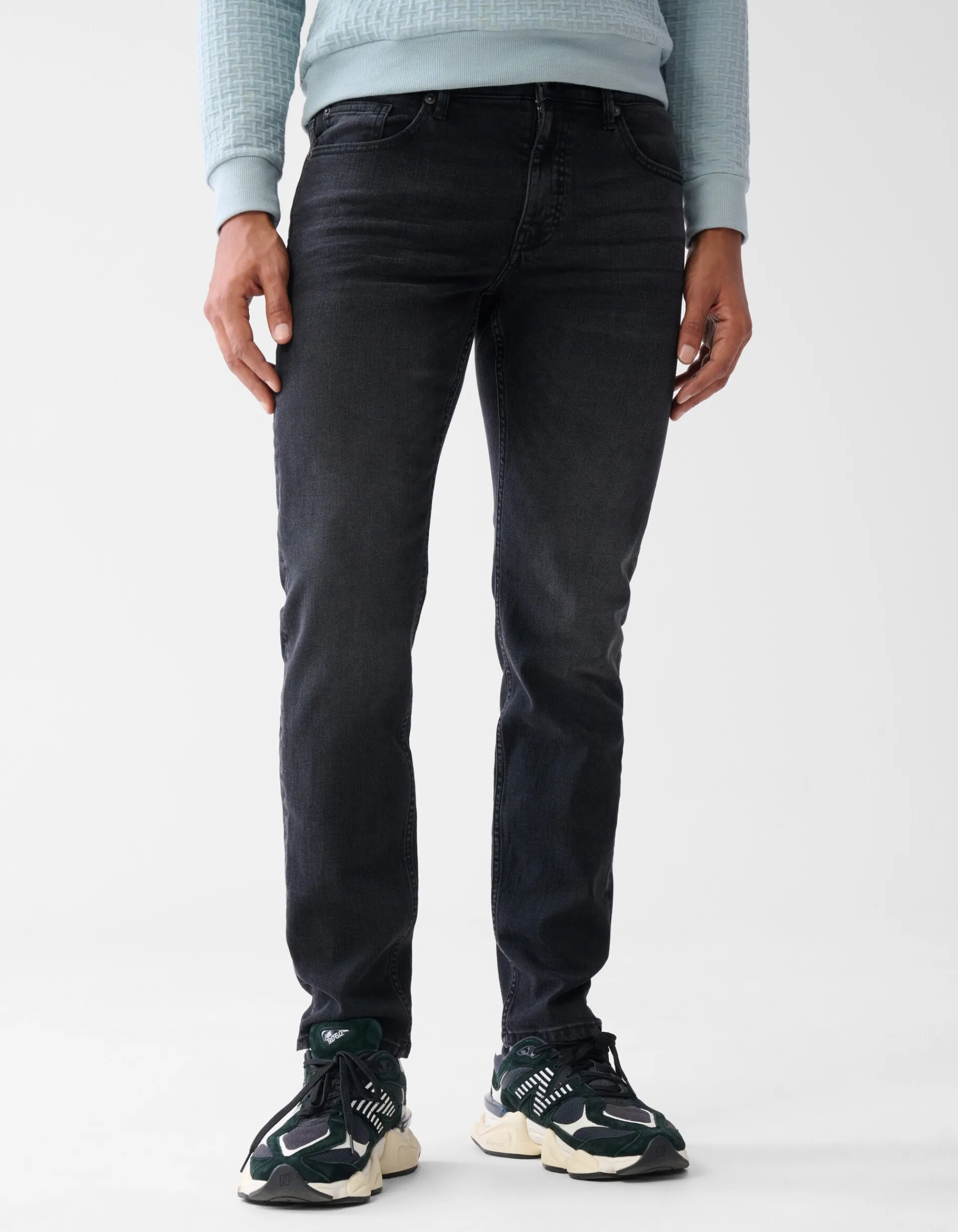 Shoeby Slim Fit Jeans Washed Black L32<Heren Jeans