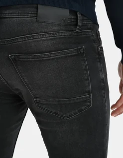 Shoeby Slim Fit Jeans Zwart Washed L34<Heren Jeans