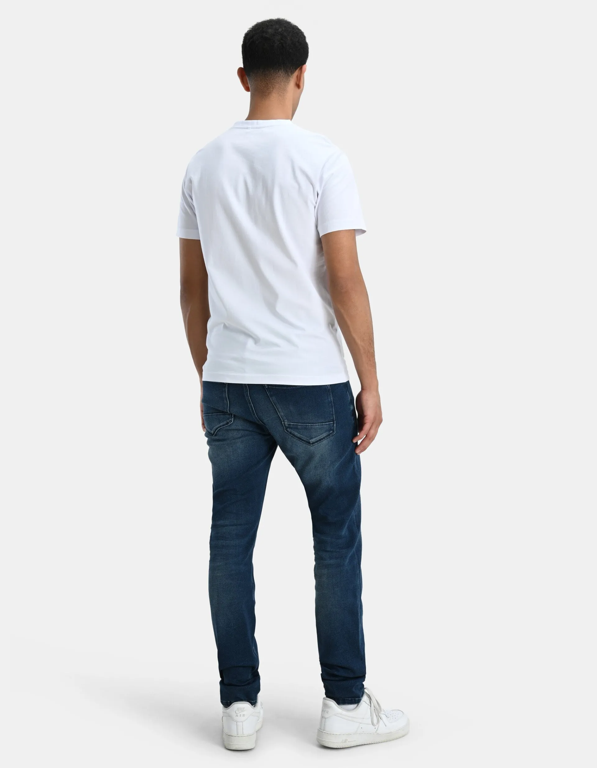 Shoeby Slim Fit Jog Jeans Donkerblauw L32<Heren Jeans