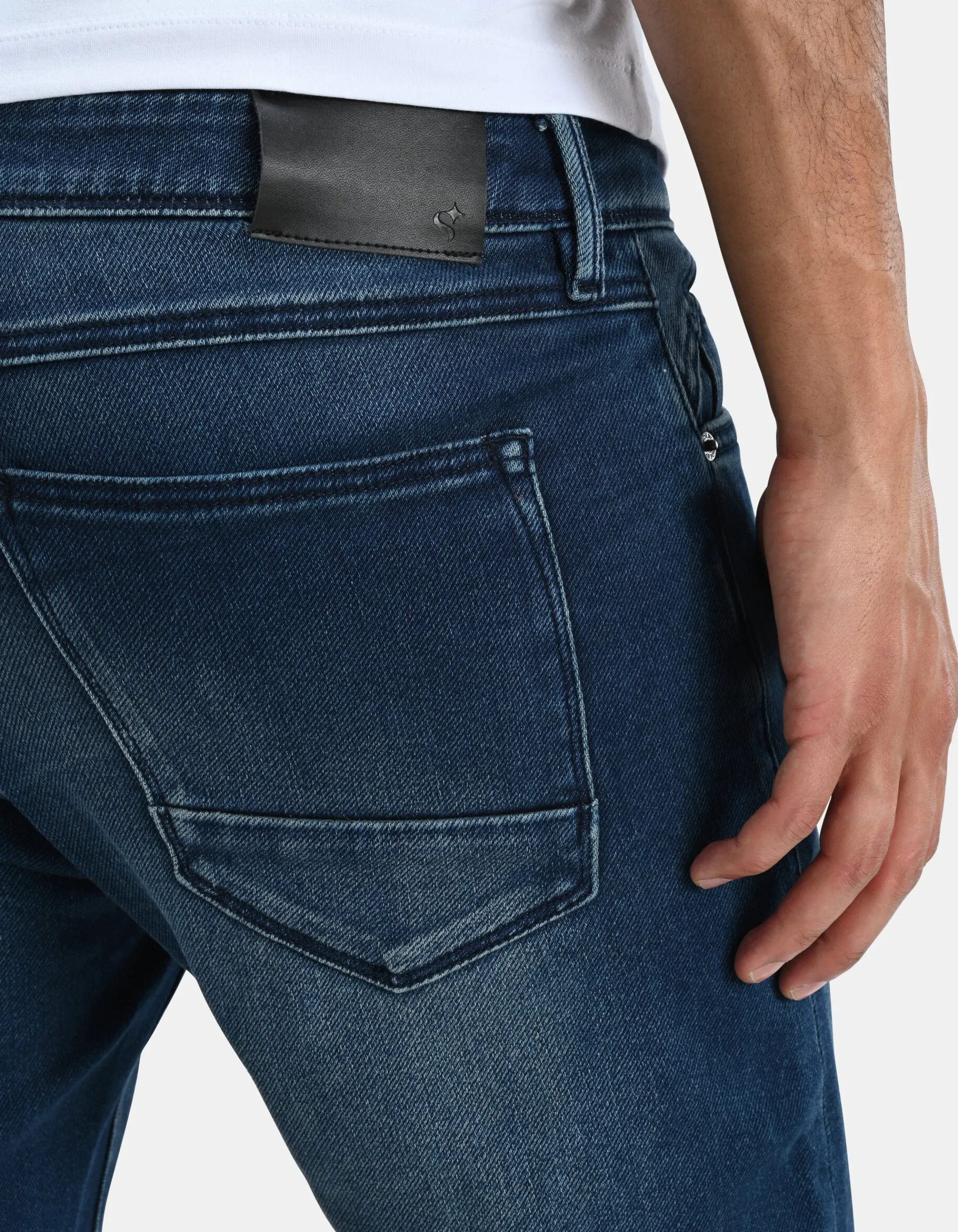 Shoeby Slim Fit Jog Jeans Donkerblauw L32<Heren Jeans