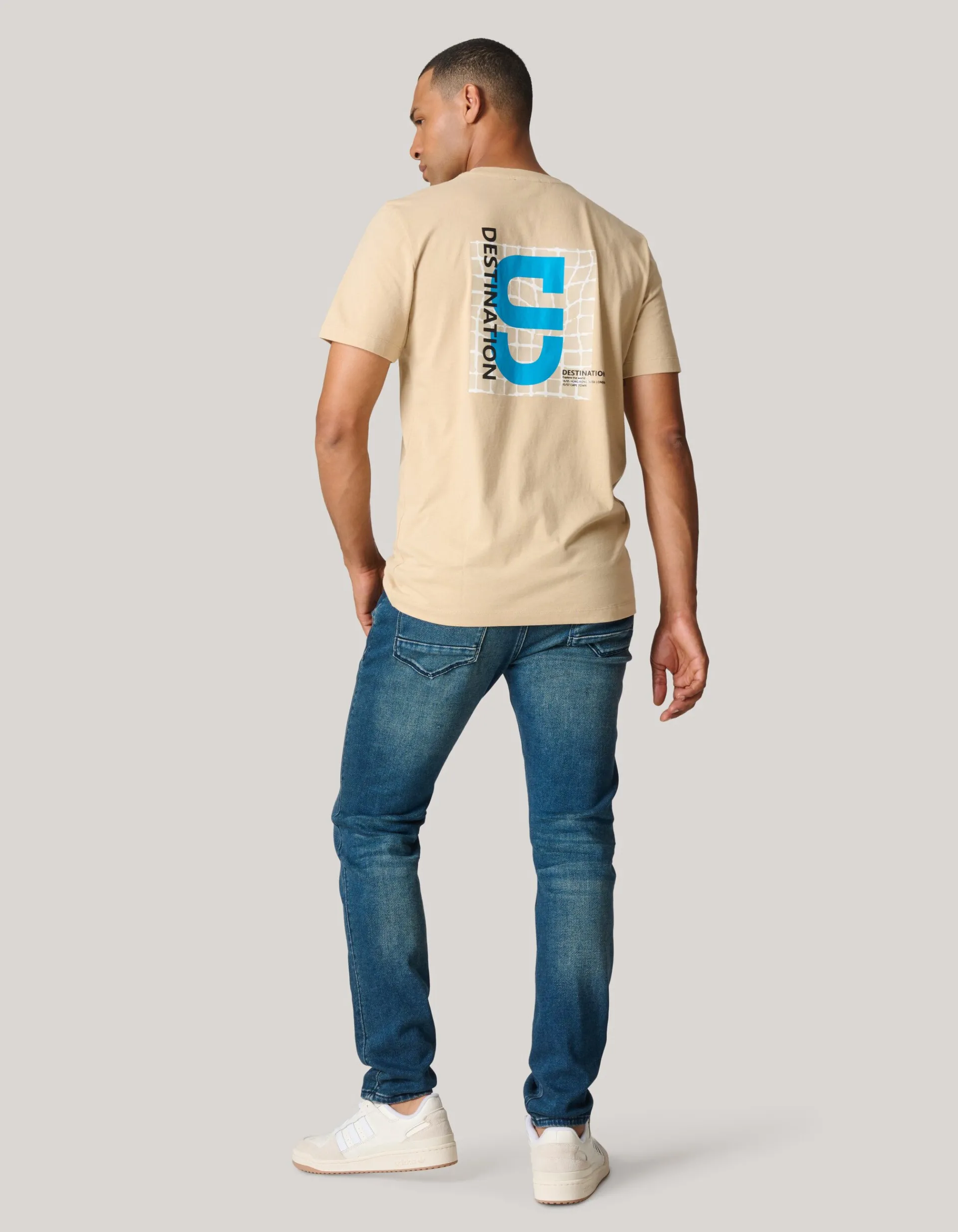 Shoeby Slim Fit Jog Jeans Donkerblauw L36<Heren Jeans