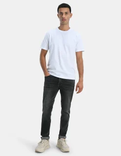 Shoeby Slim Fit Jog Jeans Grijs L34<Heren Jeans