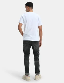 Shoeby Slim Fit Jog Jeans Grijs L34<Heren Jeans