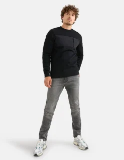 Shoeby Slim Fit Jog Jeans Grijs L30<Heren Jeans