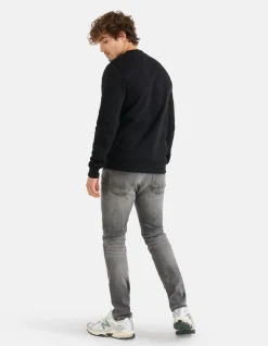 Shoeby Slim Fit Jog Jeans Lichtgrijs L34<Heren Jeans