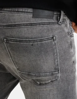Shoeby Slim Fit Jog Jeans Lichtgrijs L34<Heren Jeans