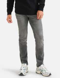 Shoeby Slim Fit Jog Jeans Lichtgrijs L34<Heren Jeans
