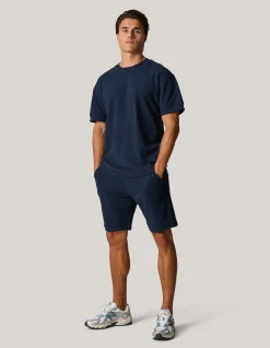 Shoeby Slub Structuur T-shirt Donkerblauw<Heren T-Shirts En Polo's