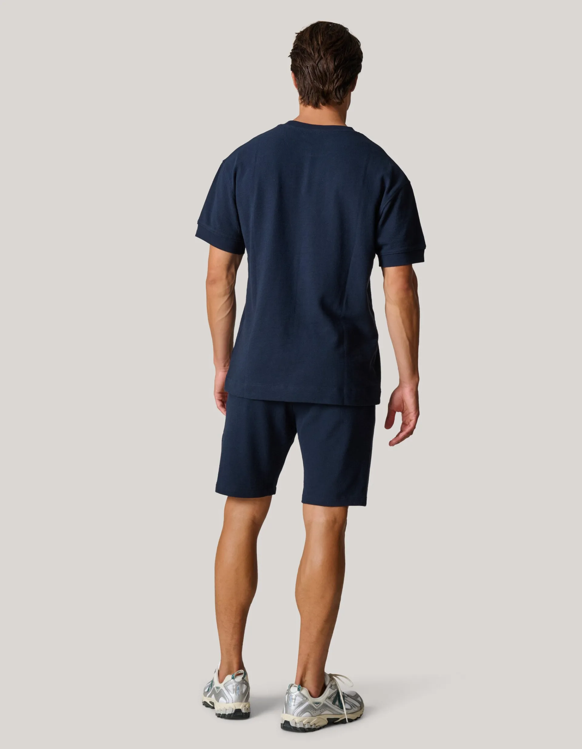 Shoeby Slub Structuur T-shirt Donkerblauw<Heren T-Shirts En Polo's