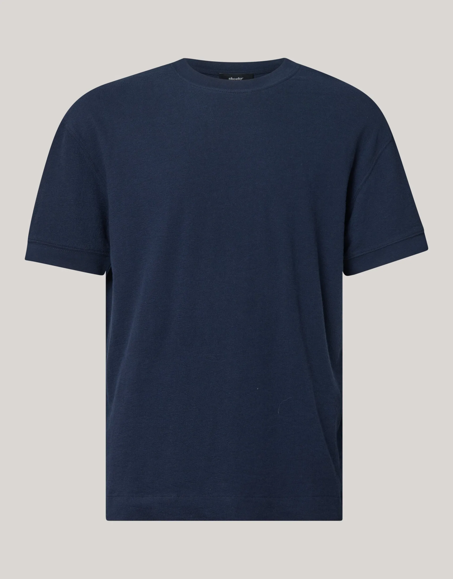 Shoeby Slub Structuur T-shirt Donkerblauw<Heren T-Shirts En Polo's