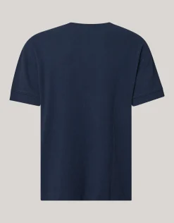 Shoeby Slub Structuur T-shirt Donkerblauw<Heren T-Shirts En Polo's
