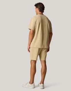 Shoeby Slub Structuur T-shirt Zand<Heren T-Shirts En Polo's