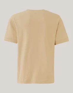 Shoeby Slub Structuur T-shirt Zand<Heren T-Shirts En Polo's