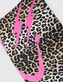 Shoeby Smiley Artwork Leopard Sjaal Bruin<DAMES Sjaals En Mutsen