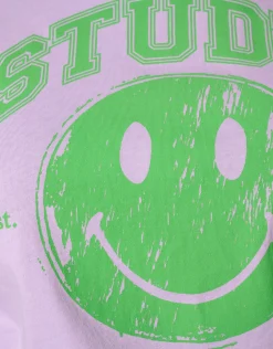 Shoeby Smiley Artwork T-shirt Paars<DAMES T-Shirts