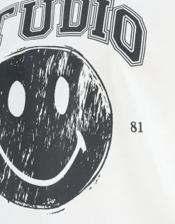 Shoeby Smiley Artwork T-shirt Wit<DAMES T-Shirts