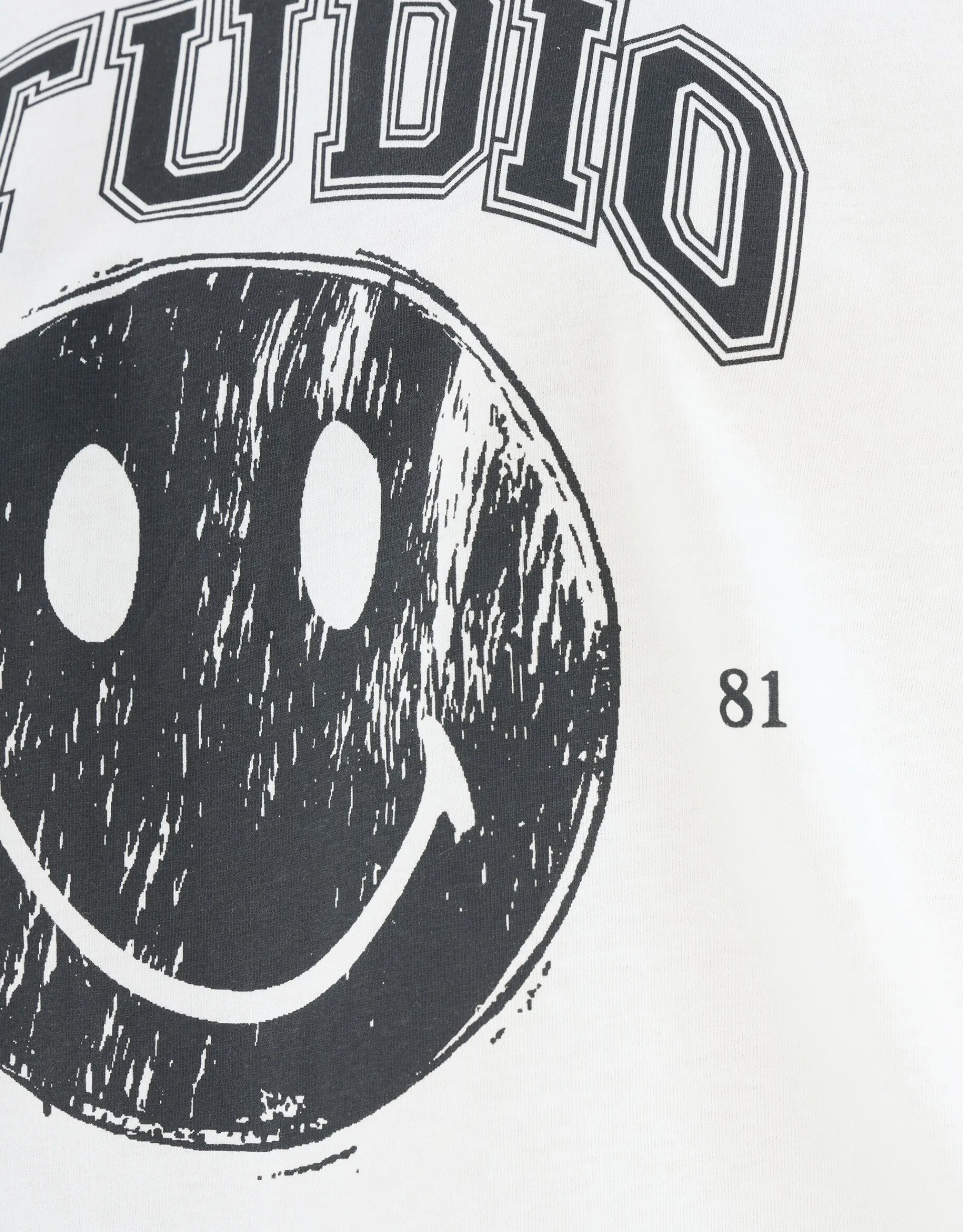 Shoeby Smiley Artwork T-shirt Wit<DAMES T-Shirts