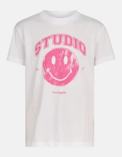 Shoeby Smiley Artwork T-shirt Wit< T-Shirts