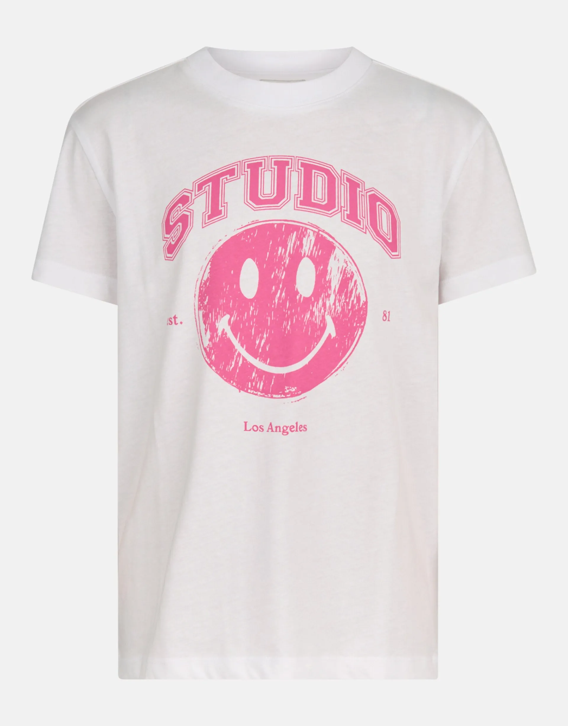 Shoeby Smiley Artwork T-shirt Wit< T-Shirts